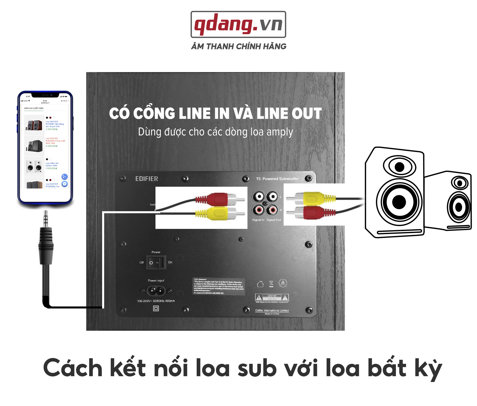 Sub Edifier T5 ewefw