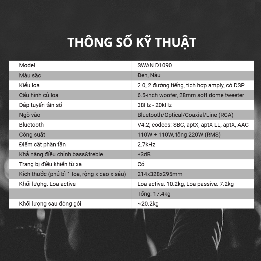 Loa Hivi Swan D1090 Loa kệ để phòng khách hivi swan d1090 loa bluetooth 13