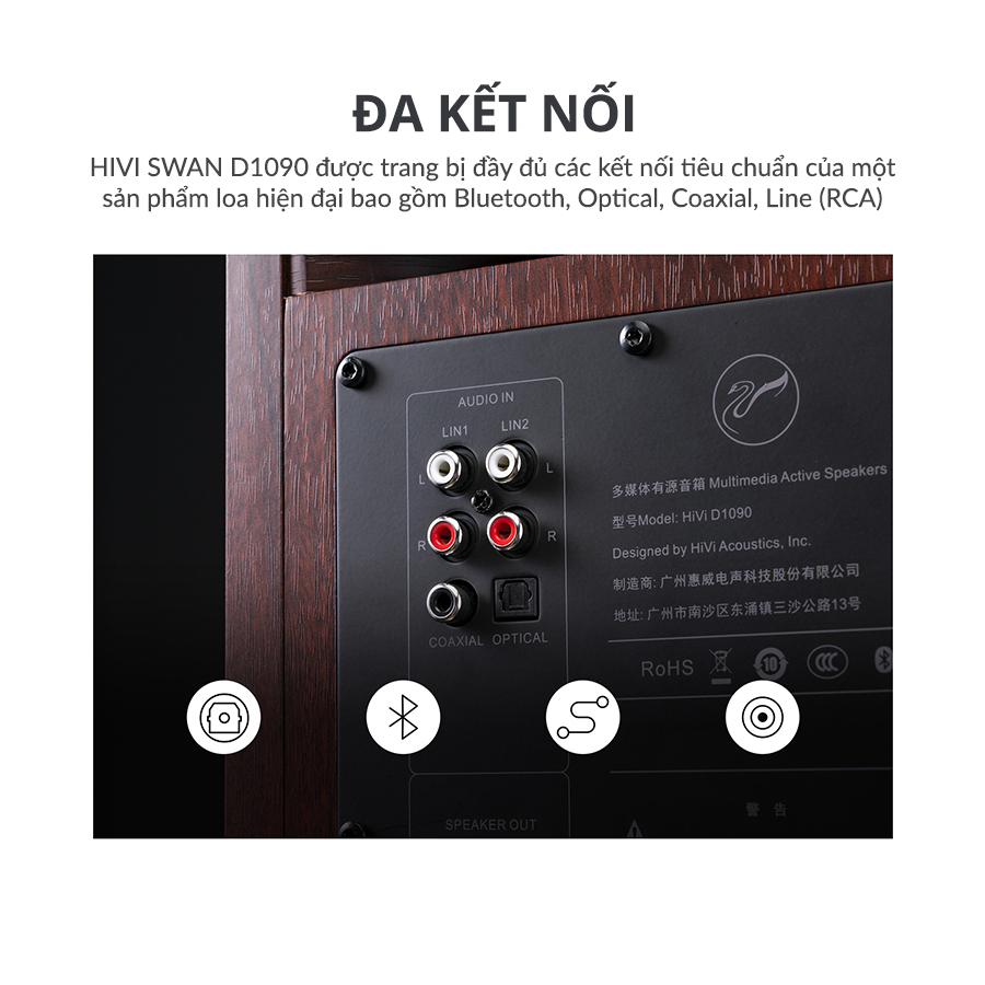 Loa Hivi Swan D1090 Loa kệ để phòng khách hivi swan d1090 loa bluetooth 7