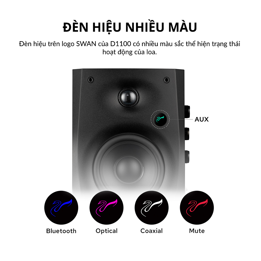 Loa Hivi Swan D1100 Loa bluetooth để bàn hivi swan d1100 loa bluetooth 9