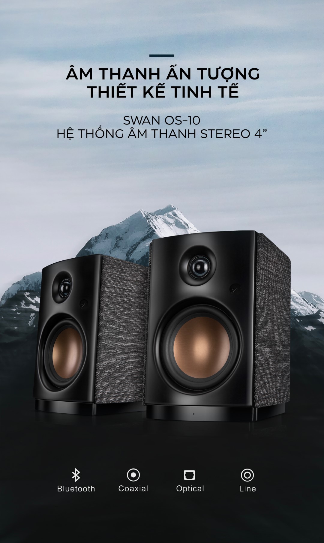 Loa Hivi Swan OS-10 Loa vi tính để bàn loa hivi swan os 10 ban quoc te mau den 2