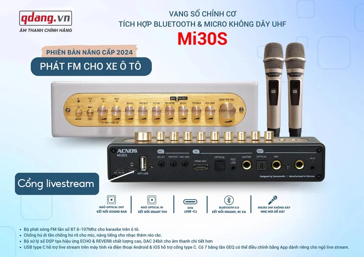 vang số chỉnh cơ mi30s qdang