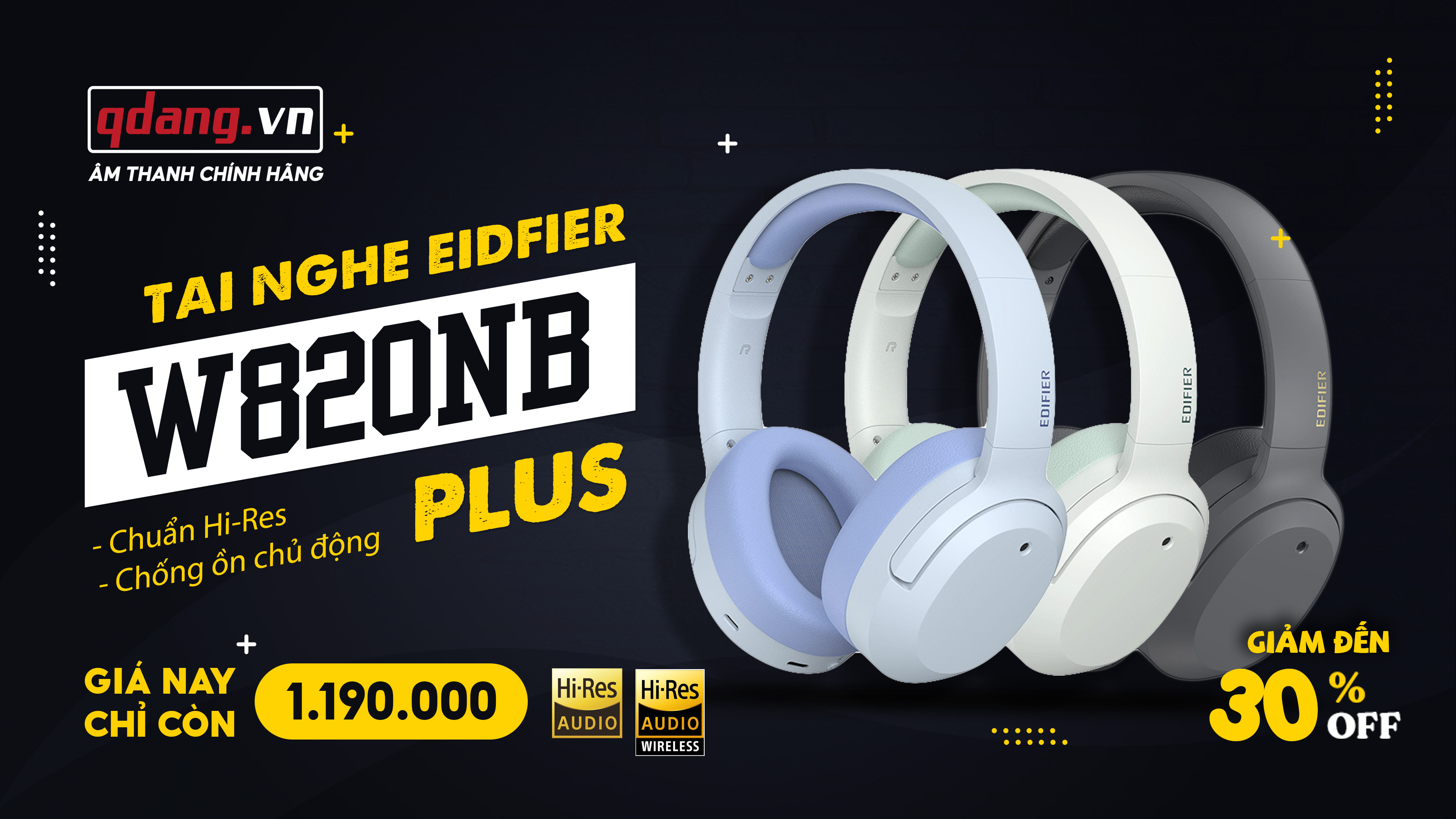 Chương trình khuyến mãi TAI NGHE W820NB PLUS 1