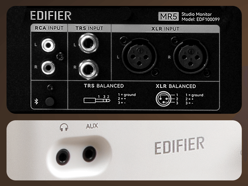 Mặt sau loa Edifier MR5