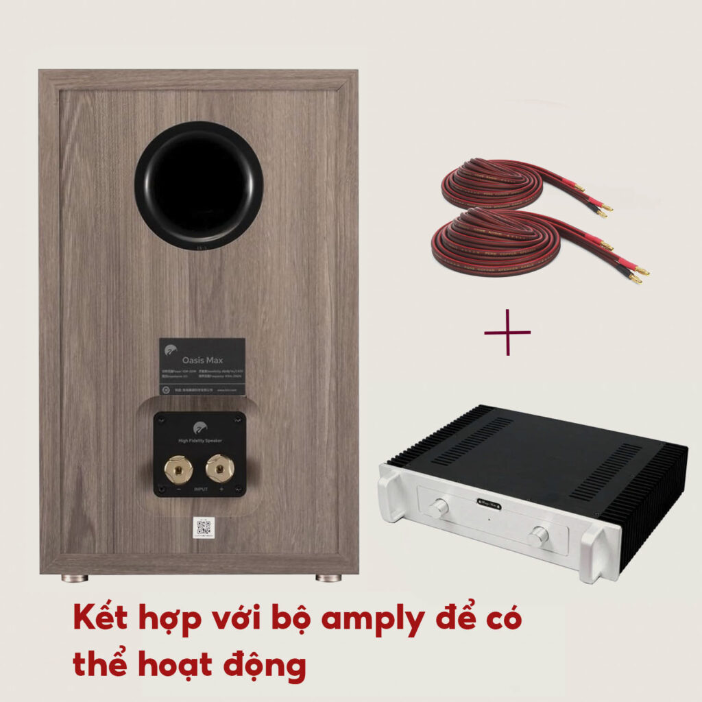 Loa Hivi Swan Oasis MAX giá tốt | chất âm chi tiết, thiết kế sang trọng loa oasis max Loa bookshelf để bàn cao cấp cần có ampli