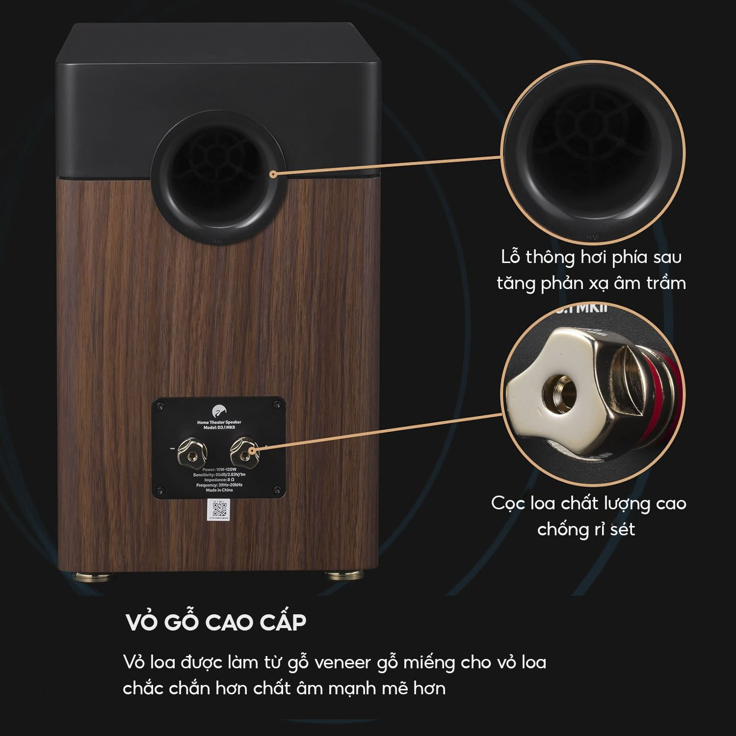 Loa Hivi Swan D3.1 MKII | Loa passive công suất 120W Loa bookshelf hivi swan d 3.1mkii loa phòng khách