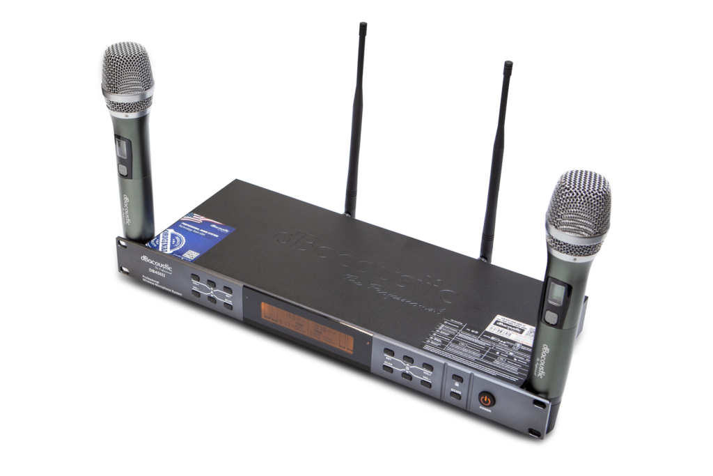 DBacoustic DB450II V2 là micro không dây cao cấp với thiết kế hiện đại, thu sóng UHF mạnh