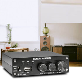 Amply Suca Audio M98E Pro – Amply Mini Công Suất 160W x 2, Bluetooth 5.0, Nghe Nhạc & Karaoke Cực Chất
