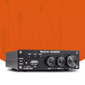 Amply Suca Audio M98E Pro – Amply Mini Công Suất 160W x 2, Bluetooth 5.0, Nghe Nhạc & Karaoke Cực Chất qdang