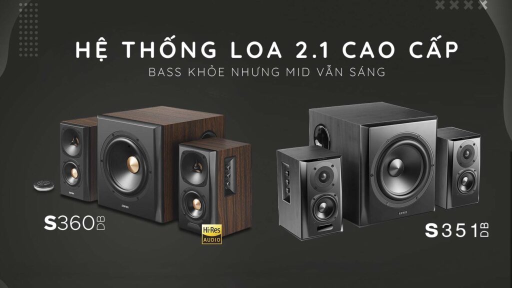 So sánh edifier S360DB với edifier S351DB