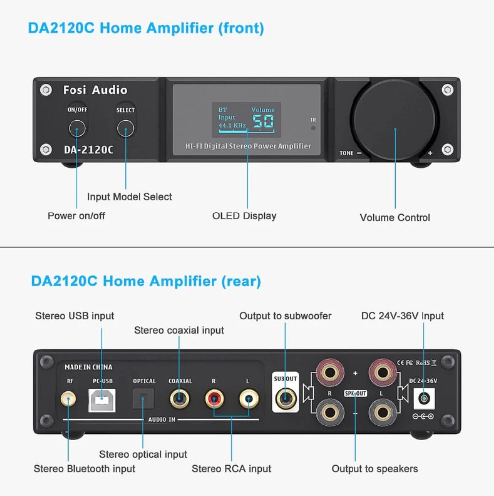 suca audio da 2120c