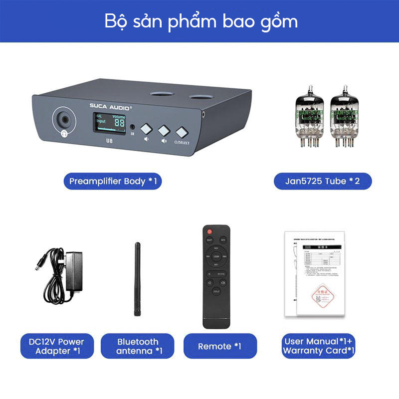 Suca Audio U8 Bộ tiền khuếch đại | Pre đèn Amply SUCA AUDIO u8 bộ sản phẩm bao gồm