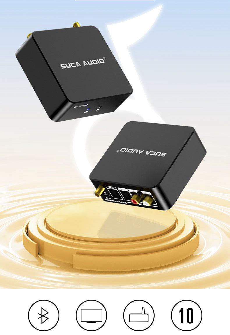 SUCA AUDIO DAC-V1 Pro Ver2 – bộ thu Bluetooth Hi-Res nâng cấp âm thanh toàn diện cho TV và dàn nghe nhạccs