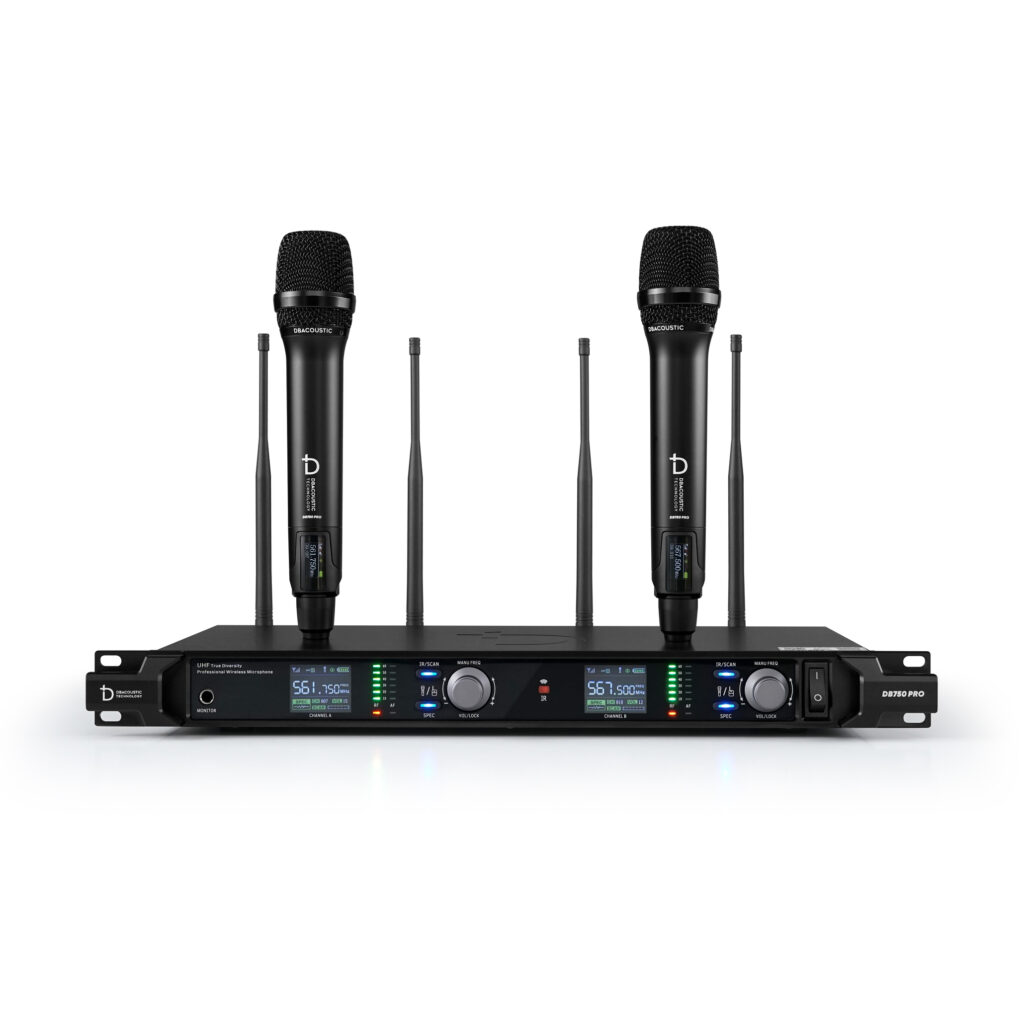 Micro không dây DBacoustic DB750 PRO chính hãng, thu xa 200m Micro không dây DBacoustic DB750 PRO chính hãng