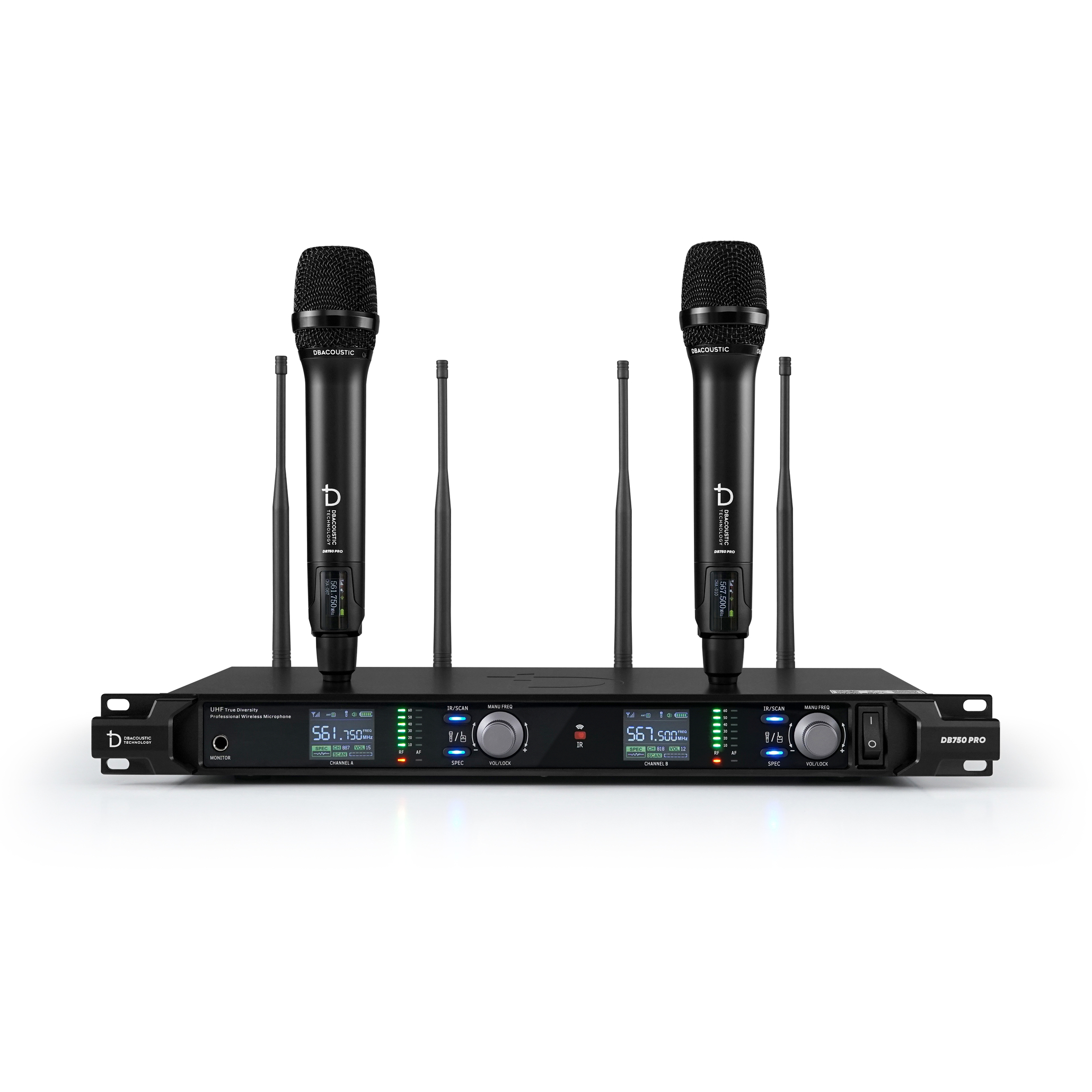 Micro không dây DBacoustic DB750 PRO chính hãng, thu xa 200m Micro không dây DBacoustic DB750 PRO chính hãng