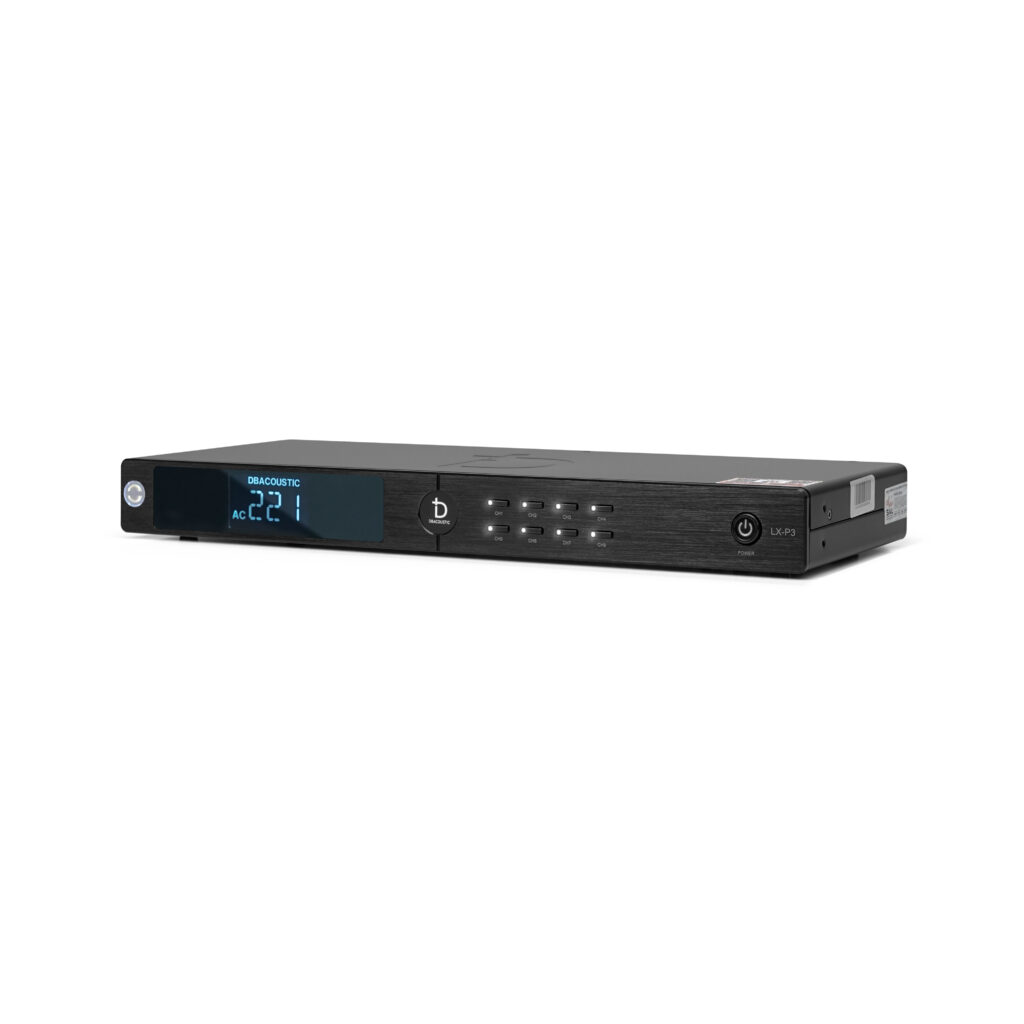 Mặt trước bộ quản lý nguồn Dbacoustic LX-P3
