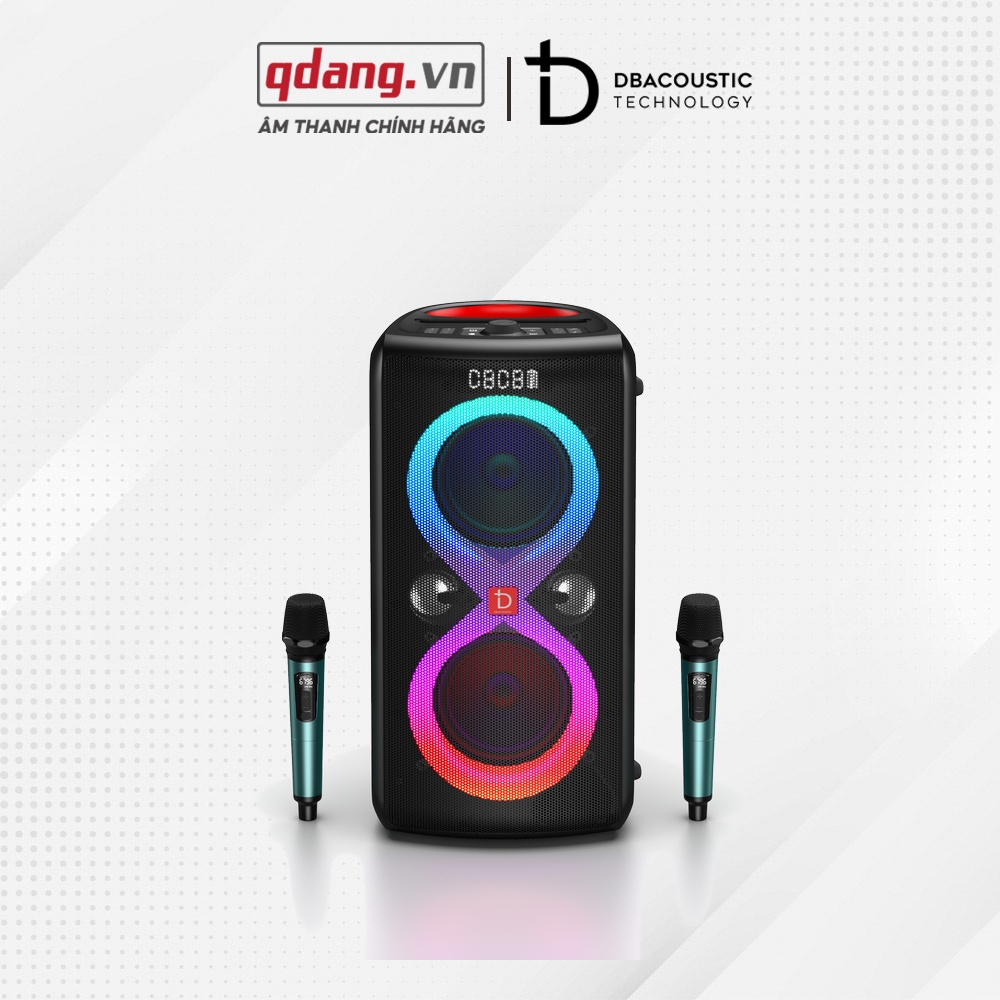 Loa di động DBacoustic Infinity 110Plus | Kèm 2 micro không dây, chống nước IPX4 Loa di động DBacoustic Infinity 110Plus | Kèm 2 micro không dây, chống nước IPX4