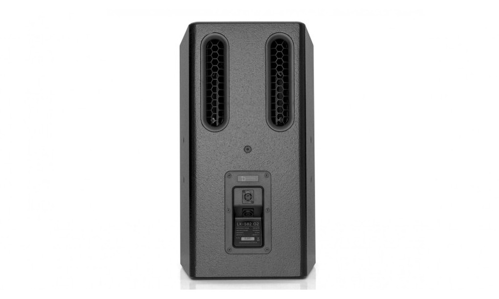 Loa karaoke DBacoustic cao cấp LX-S82 G2 | Bass 12 inch, công suất 700W Mặt sau loa DBacoustic LX-S82 G2 với 2 khe thoát hơi bass reflex